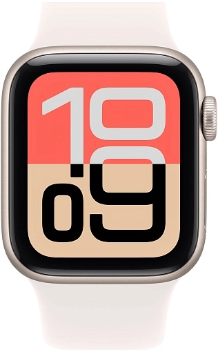 Apple Watch SE 3 40 мм, «сияющая звезда», ремешок цвета «легкий румянец», размер M/L